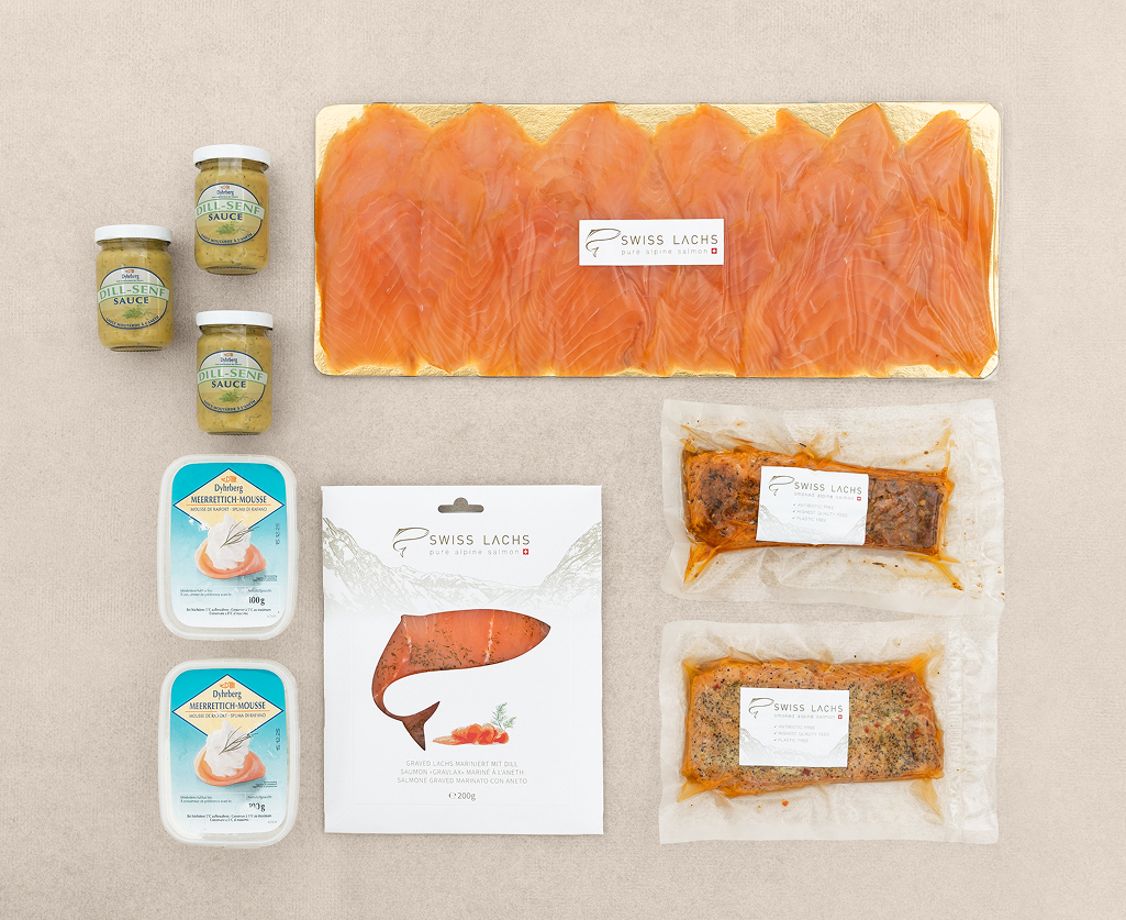 Apéro-Set mit Rauchlachs für 8-10 Personen